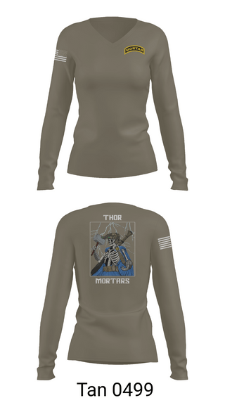 Womens Long Sleeve Vneck Shirt, 5/4 Cav, C-TRP MTRS, , Teamtime, Team time, sublimation, custom sports apparel, team uniforms, spirit wear, spiritwear, sports uniforms, custom shirts, team store, custom team store, fundraiser sports, apparel fundraiser