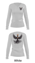 Phantom Phoenix 51318306 Women's Long Sleeve V-neck Shirt - 16