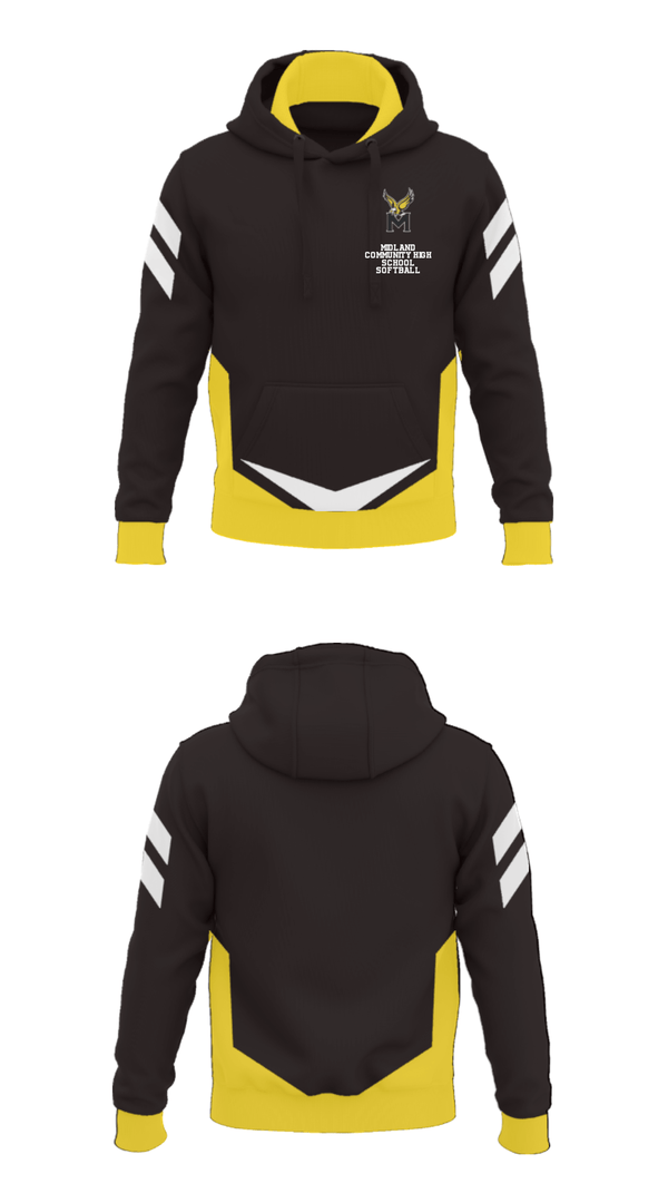 Hoodie, Midland Community High School Softball, Softball, Teamtime, Team time, sublimation, custom sports apparel, team uniforms, spirit wear, spiritwear, sports uniforms, custom shirts, team store, custom team store, fundraiser sports, apparel fundraiser