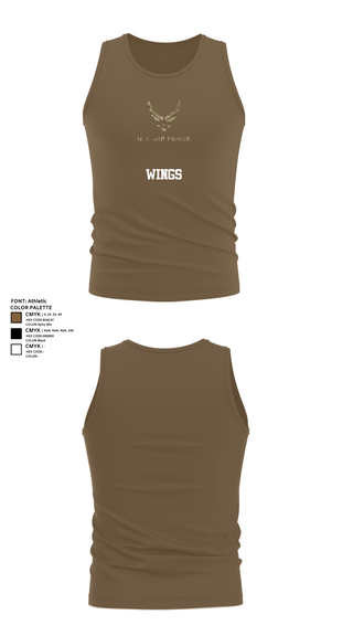 Tank Top, Wings, Air Force, Teamtime, Team time, sublimation, custom sports apparel, team uniforms, spirit wear, spiritwear, sports uniforms, custom shirts, team store, custom team store, fundraiser sports, apparel fundraiser