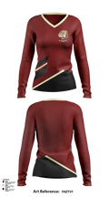 Highland Elementary School 78596819 Women's Long Sleeve V-neck Shirt - 111