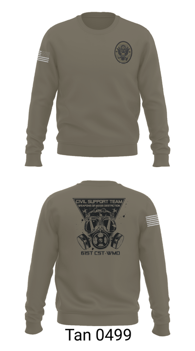 61st CST 56297636 Crew Neck Sweatshirt - 65