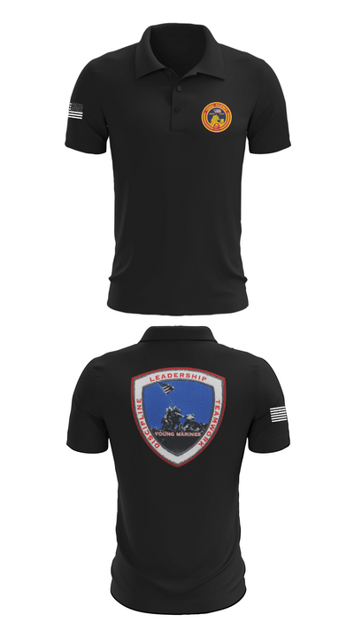 Lancaster County Young Marines 89976049 Short Sleeve Performance Polo - 27