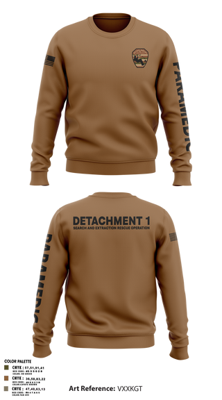 Crew Neck Sweatshirt, Detachment 1, Air Force, Teamtime, Team time, sublimation, custom sports apparel, team uniforms, spirit wear, spiritwear, sports uniforms, custom shirts, team store, custom team store, fundraiser sports, apparel fundraiser