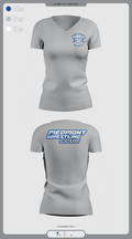 Piedmont Youth Wrestling 88138842 Women's Short Sleeve V-neck Shirt - 6