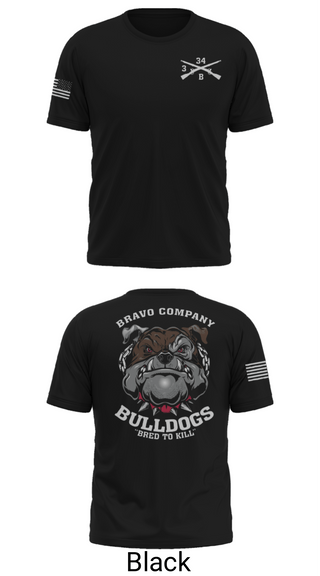 Short Sleeve Performance Shirt, B/3-34 Bulldogs, Army, Teamtime, Team time, sublimation, custom sports apparel, team uniforms, spirit wear, spiritwear, sports uniforms, custom shirts, team store, custom team store, fundraiser sports, apparel fundraiser