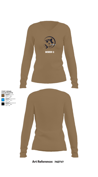 Womens Long Sleeve Vneck Shirt, MSRON-11, , Teamtime, Team time, sublimation, custom sports apparel, team uniforms, spirit wear, spiritwear, sports uniforms, custom shirts, team store, custom team store, fundraiser sports, apparel fundraiser