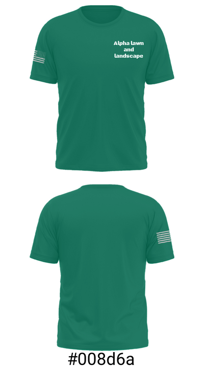 Alpha lawn and landscape 21925949 Short Sleeve Performance Shirt - 26