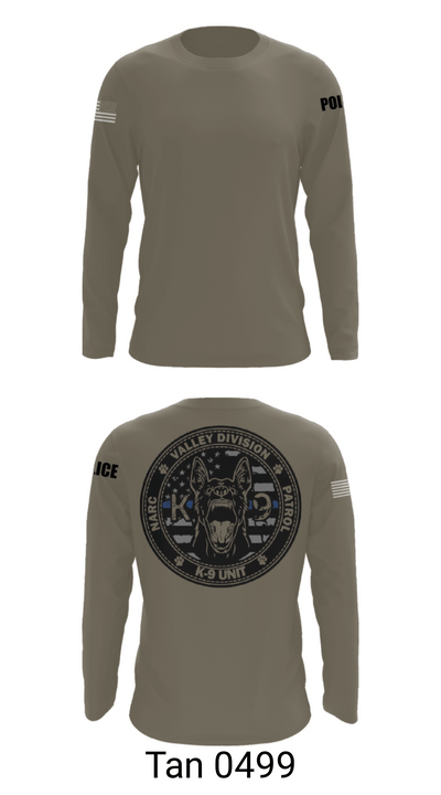 VALLEY K9 75951631 Long Sleeve Performance Shirt - 63