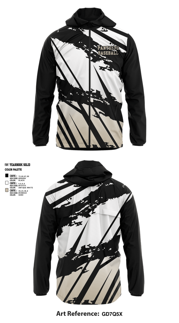 Windbreaker, Panthers, Baseball, Teamtime, Team time, sublimation, custom sports apparel, team uniforms, spirit wear, spiritwear, sports uniforms, custom shirts, team store, custom team store, fundraiser sports, apparel fundraiser