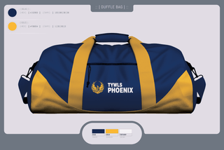 Duffle Bag, TYWLS Phoenix, Spirit Store, Teamtime, Team time, sublimation, custom sports apparel, team uniforms, spirit wear, spiritwear, sports uniforms, custom shirts, team store, custom team store, fundraiser sports, apparel fundraiser