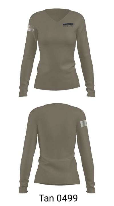 JDC PBA 57484316 Women's Long Sleeve V-neck Shirt - 73