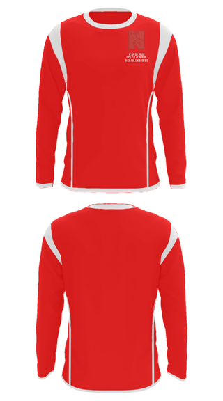 Long Sleeve Performance Shirt, Naperville Central High School Lacrosse, Women's Lacrosse, Teamtime, Team time, sublimation, custom sports apparel, team uniforms, spirit wear, spiritwear, sports uniforms, custom shirts, team store, custom team store, fundraiser sports, apparel fundraiser