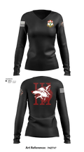 Apache company, 4-6 IN 88523274 Women's Long Sleeve V-neck Shirt - 101
