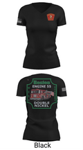Boston Fire Department Engine 55 92329378 Women's Short Sleeve V-neck Shirt - 28