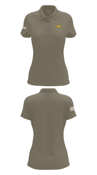 Women's Short Sleeve Performance Polo, Greywolf, Army, Teamtime, Team time, sublimation, custom sports apparel, team uniforms, spirit wear, spiritwear, sports uniforms, custom shirts, team store, custom team store, fundraiser sports, apparel fundraiser