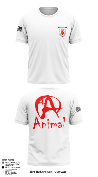 Old School Cotton Feel Shirt, 1/7 animal, Marines, Teamtime, Team time, sublimation, custom sports apparel, team uniforms, spirit wear, spiritwear, sports uniforms, custom shirts, team store, custom team store, fundraiser sports, apparel fundraiser