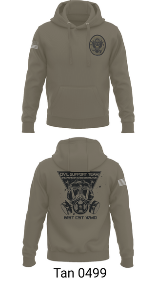 Hoodie, 61st CST, Army, Teamtime, Team time, sublimation, custom sports apparel, team uniforms, spirit wear, spiritwear, sports uniforms, custom shirts, team store, custom team store, fundraiser sports, apparel fundraiser