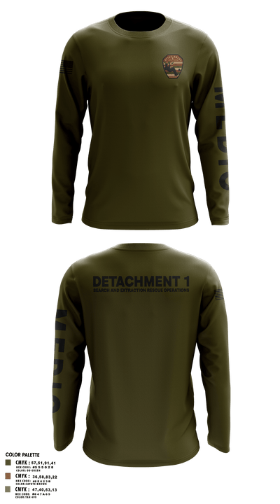 Detachment 1 27221981 Long Sleeve Performance Shirt 28