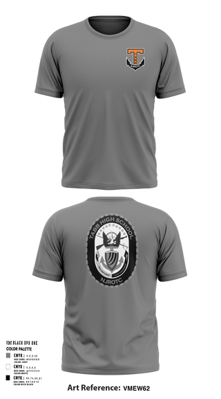 Short Sleeve Performance Shirt, Tabb NJROTC, Navy, Teamtime, Team time, sublimation, custom sports apparel, team uniforms, spirit wear, spiritwear, sports uniforms, custom shirts, team store, custom team store, fundraiser sports, apparel fundraiser