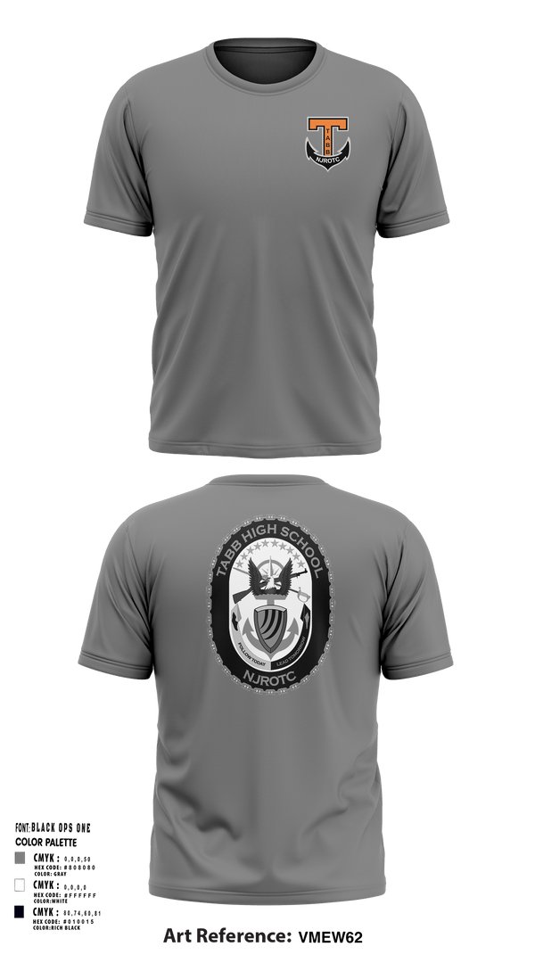 Short Sleeve Performance Shirt, Tabb NJROTC, Navy, Teamtime, Team time, sublimation, custom sports apparel, team uniforms, spirit wear, spiritwear, sports uniforms, custom shirts, team store, custom team store, fundraiser sports, apparel fundraiser