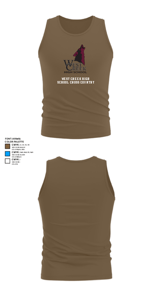 Tank Top, West Creek High School Cross Country, Cross Country, Teamtime, Team time, sublimation, custom sports apparel, team uniforms, spirit wear, spiritwear, sports uniforms, custom shirts, team store, custom team store, fundraiser sports, apparel fundraiser