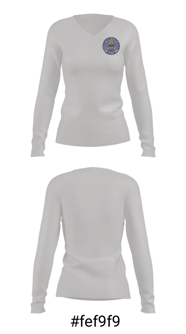 Women's Long Sleeve Vneck Shirt, USCGC Dexter, Coast Guard, Teamtime, Team time, sublimation, custom sports apparel, team uniforms, spirit wear, spiritwear, sports uniforms, custom shirts, team store, custom team store, fundraiser sports, apparel fundraiser