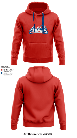 Hoodie, Arcadia Little League Baseball, Baseball, Teamtime, Team time, sublimation, custom sports apparel, team uniforms, spirit wear, spiritwear, sports uniforms, custom shirts, team store, custom team store, fundraiser sports, apparel fundraiser
