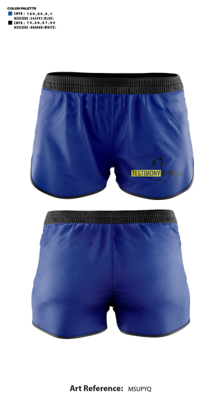 Womens Shorts, Testimony Fitness, , Teamtime, Team time, sublimation, custom sports apparel, team uniforms, spirit wear, spiritwear, sports uniforms, custom shirts, team store, custom team store, fundraiser sports, apparel fundraiser