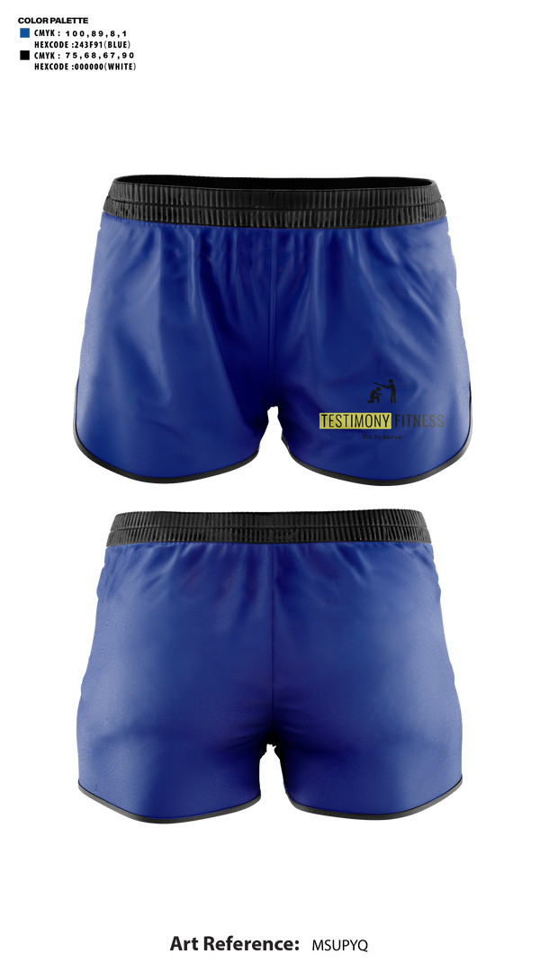 Womens Shorts, Testimony Fitness, , Teamtime, Team time, sublimation, custom sports apparel, team uniforms, spirit wear, spiritwear, sports uniforms, custom shirts, team store, custom team store, fundraiser sports, apparel fundraiser
