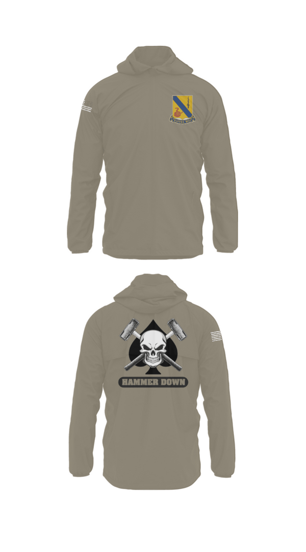 Windbreaker, 2-14 CAV ACE HIGH, Army, Teamtime, Team time, sublimation, custom sports apparel, team uniforms, spirit wear, spiritwear, sports uniforms, custom shirts, team store, custom team store, fundraiser sports, apparel fundraiser