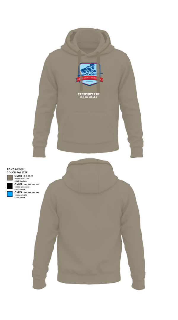Hoodie, Gibson County High School Soccer, Women's Soccer, Teamtime, Team time, sublimation, custom sports apparel, team uniforms, spirit wear, spiritwear, sports uniforms, custom shirts, team store, custom team store, fundraiser sports, apparel fundraiser