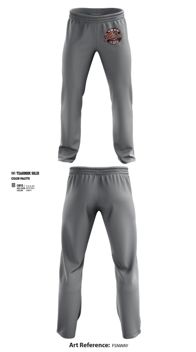 North West Bergen Passaic Basketball League 72359397 Sweatpants - 2