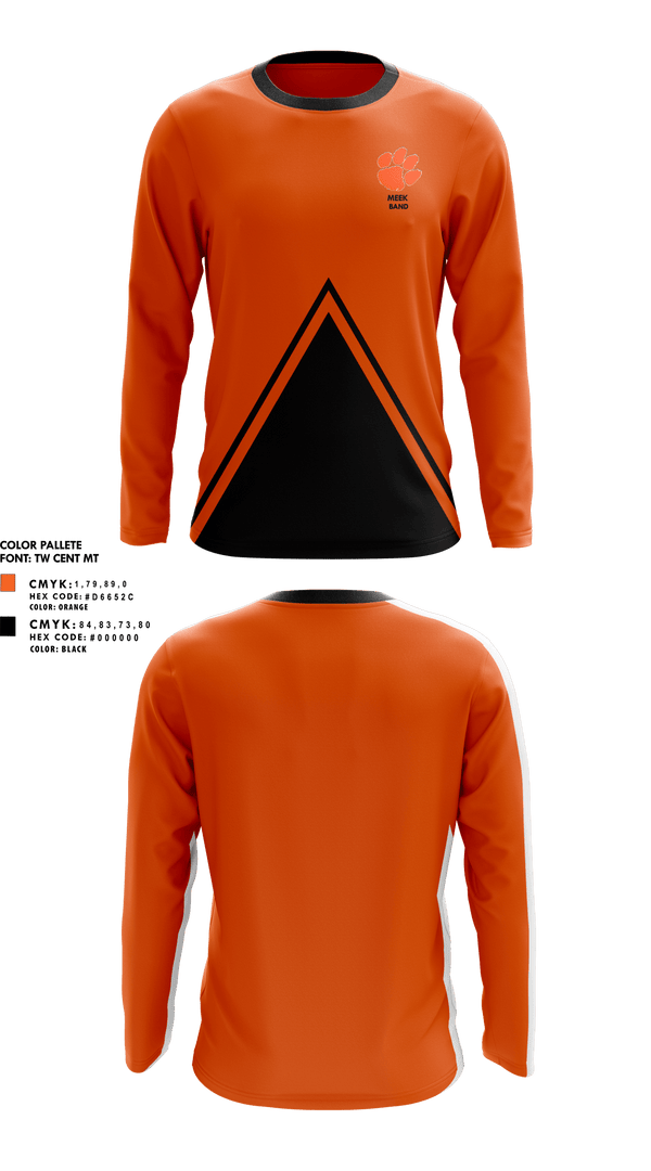 Long Sleeve Performance Shirt, Meek High School Band, Spirit Store, Teamtime, Team time, sublimation, custom sports apparel, team uniforms, spirit wear, spiritwear, sports uniforms, custom shirts, team store, custom team store, fundraiser sports, apparel fundraiser