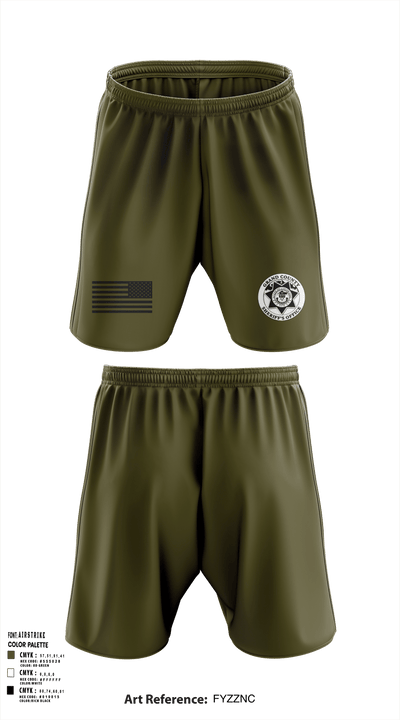 GCSO K9 19813935 Athletic Shorts With Pockets - 101