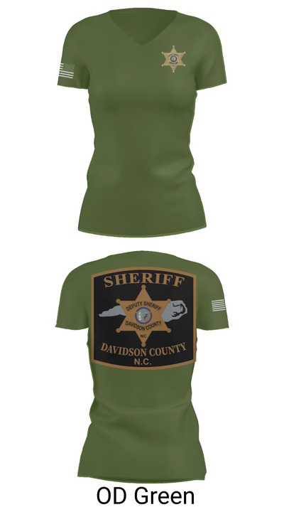 DCSO 2nd Squad 88139355 Women's Short Sleeve V-neck Shirt - 46