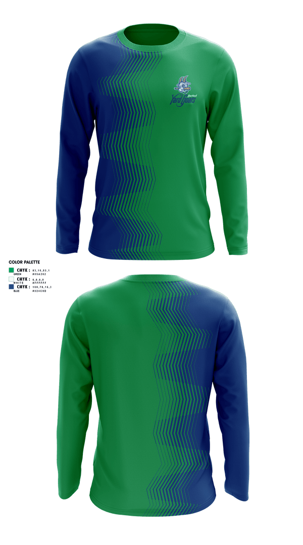 Long Sleeve Performance Shirt, Yard Goats Shaker Heights Baseball, Baseball, Teamtime, Team time, sublimation, custom sports apparel, team uniforms, spirit wear, spiritwear, sports uniforms, custom shirts, team store, custom team store, fundraiser sports, apparel fundraiser