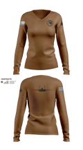 Strike Eagle Keeper Women's Long Sleeve V-neck Shirt - 2