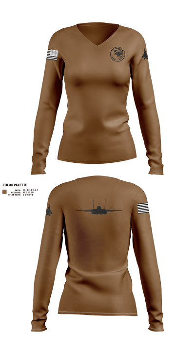Strike Eagle Keeper Women's Long Sleeve V-neck Shirt - 2
