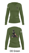 1st marine divison 61808262 Women's Long Sleeve V-neck Shirt - 57
