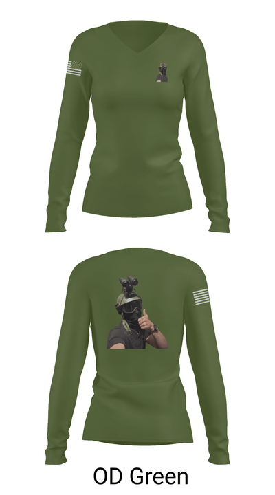 1st marine divison 61808262 Women's Long Sleeve V-neck Shirt - 57