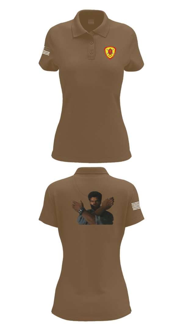Women's Short Sleeve Performance Polo, 10th Marine Regiment, Marines, Teamtime, Team time, sublimation, custom sports apparel, team uniforms, spirit wear, spiritwear, sports uniforms, custom shirts, team store, custom team store, fundraiser sports, apparel fundraiser