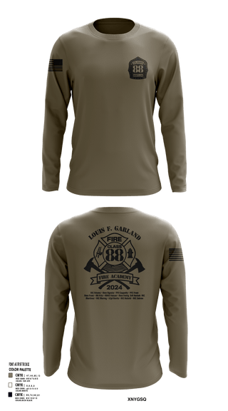 Long Sleeve Performance Shirt, Class 88, Air Force, Teamtime, Team time, sublimation, custom sports apparel, team uniforms, spirit wear, spiritwear, sports uniforms, custom shirts, team store, custom team store, fundraiser sports, apparel fundraiser
