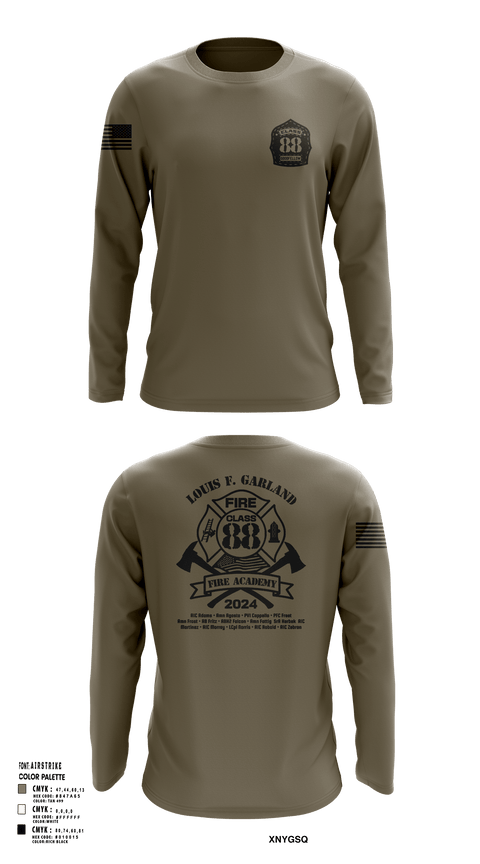 Long Sleeve Performance Shirt, Class 88, Air Force, Teamtime, Team time, sublimation, custom sports apparel, team uniforms, spirit wear, spiritwear, sports uniforms, custom shirts, team store, custom team store, fundraiser sports, apparel fundraiser