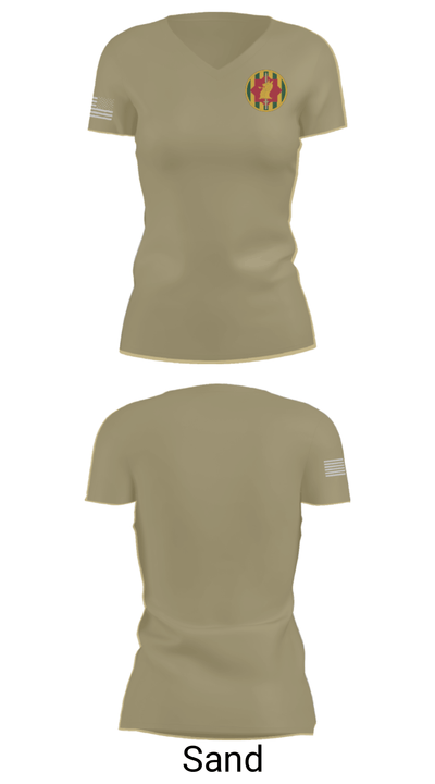 127 37504104 Women's Short Sleeve V-neck Shirt - 88