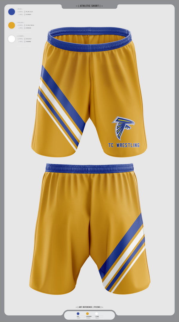 Athletic Shorts With Pockets, Todd County High School Wrestling, Wrestling, Teamtime, Team time, sublimation, custom sports apparel, team uniforms, spirit wear, spiritwear, sports uniforms, custom shirts, team store, custom team store, fundraiser sports, apparel fundraiser