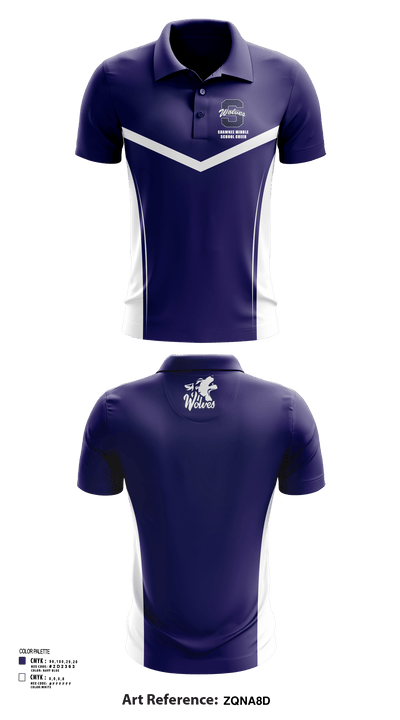 Shawnee Middle School Cheer 74518757 Short Sleeve Performance Polo - 124