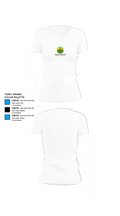 M&M Santos Outdoor Services 89521687 Women's Short Sleeve V-neck Shirt - 18