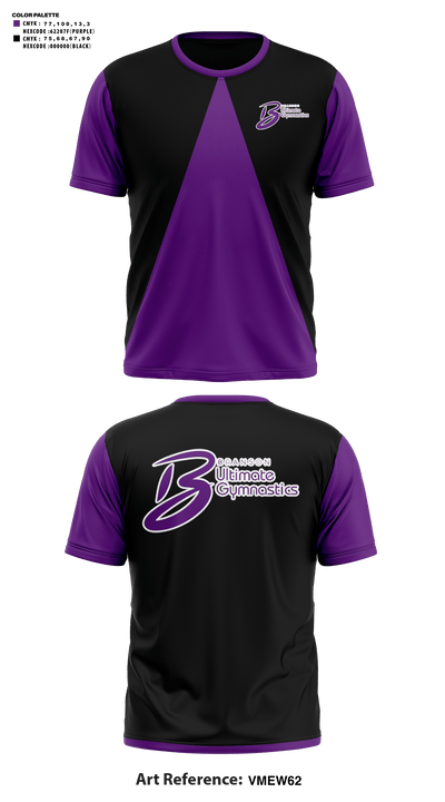 Branson Ultimate Gymnastics 57002260 Short Sleeve Performance Shirt - 41