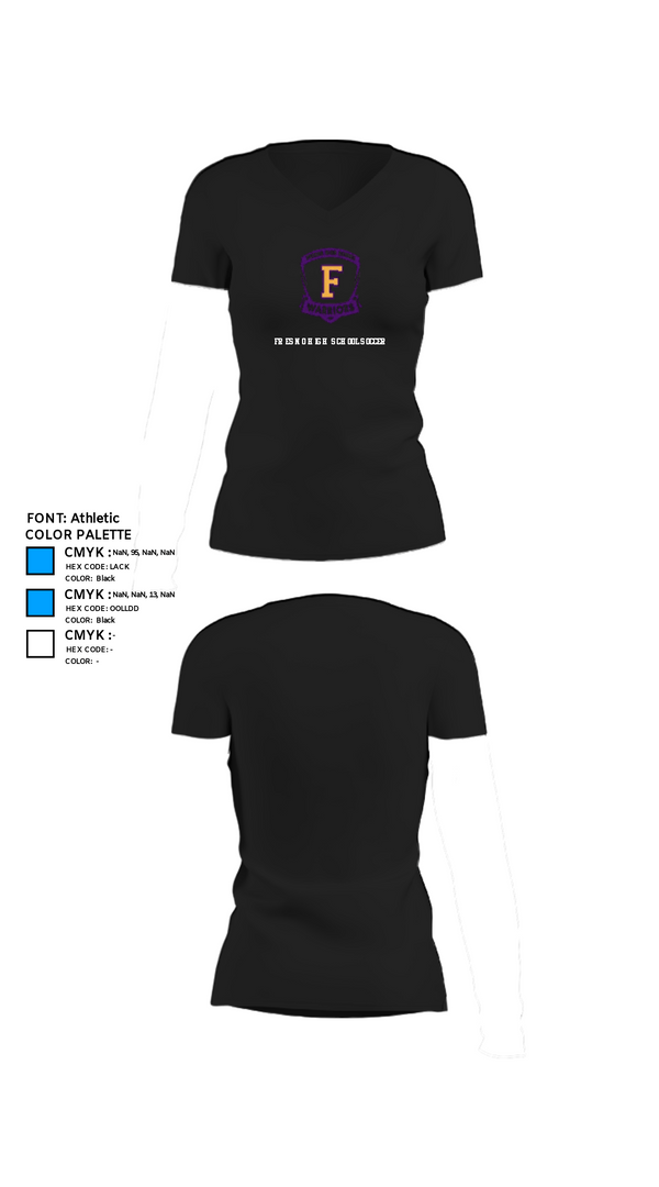 Womens Short Sleeve Vneck Shirt, Fresno High School Soccer, Men's Soccer, Teamtime, Team time, sublimation, custom sports apparel, team uniforms, spirit wear, spiritwear, sports uniforms, custom shirts, team store, custom team store, fundraiser sports, apparel fundraiser